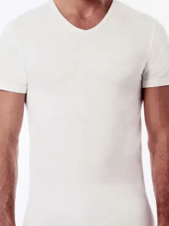 Garda T-shirt intima uomo scollo V in cotone bielastico