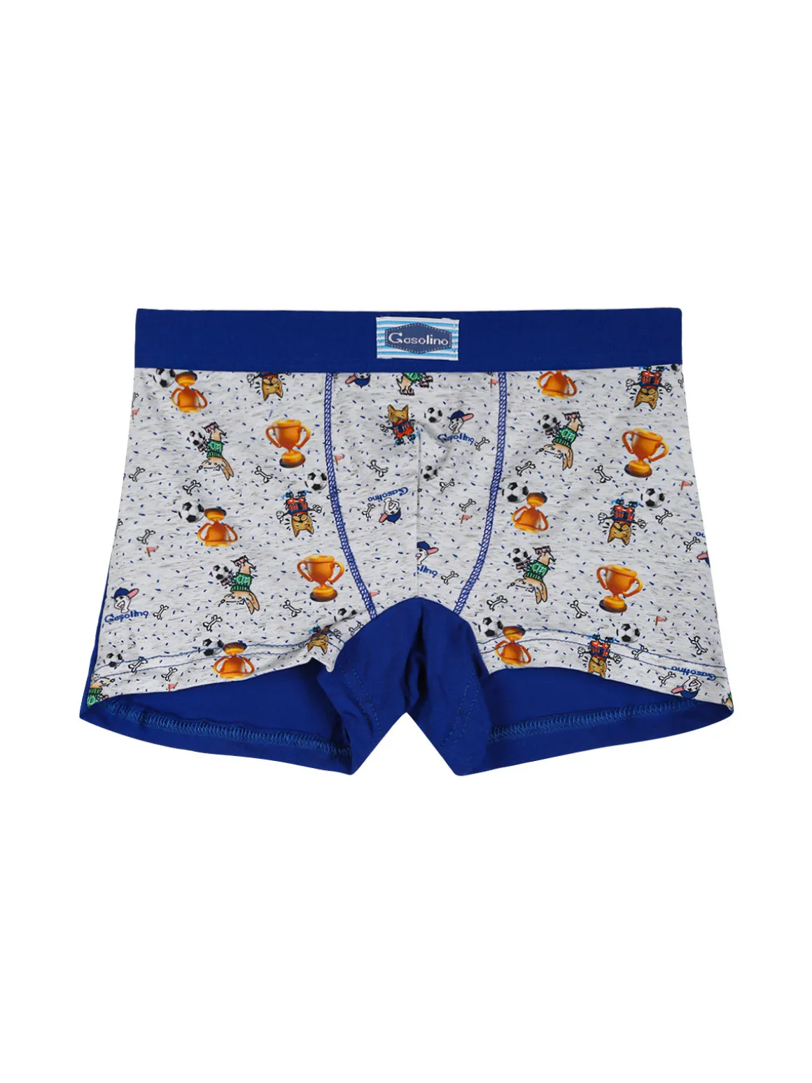 Gasolino Boxer bambino in cotone - bluette