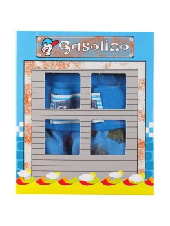 Gasolino Boxer in cotone da bambino con stampe