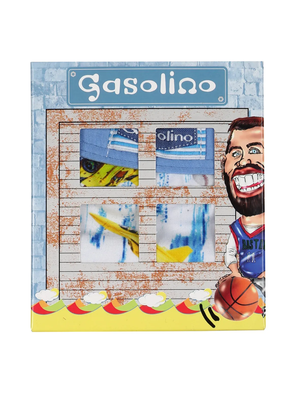 Gasolino Slip da bambino in cotone - azzurro
