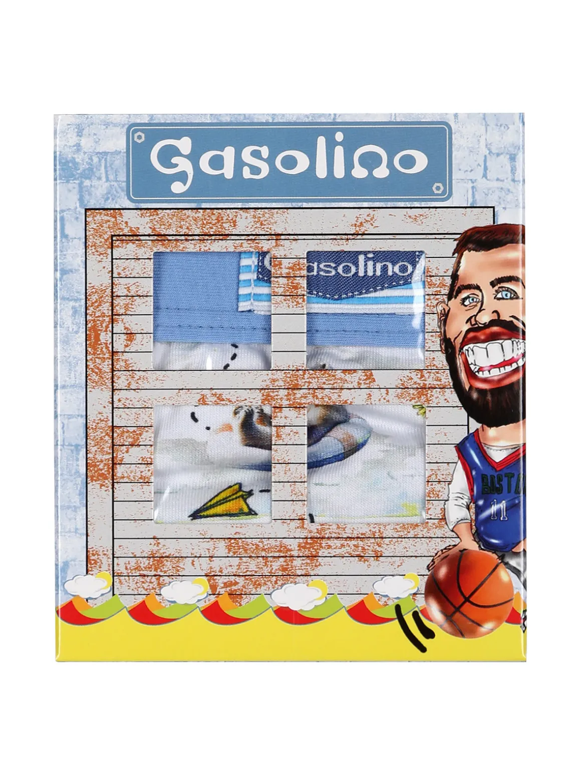 Gasolino Slip da bambino in cotone - blu