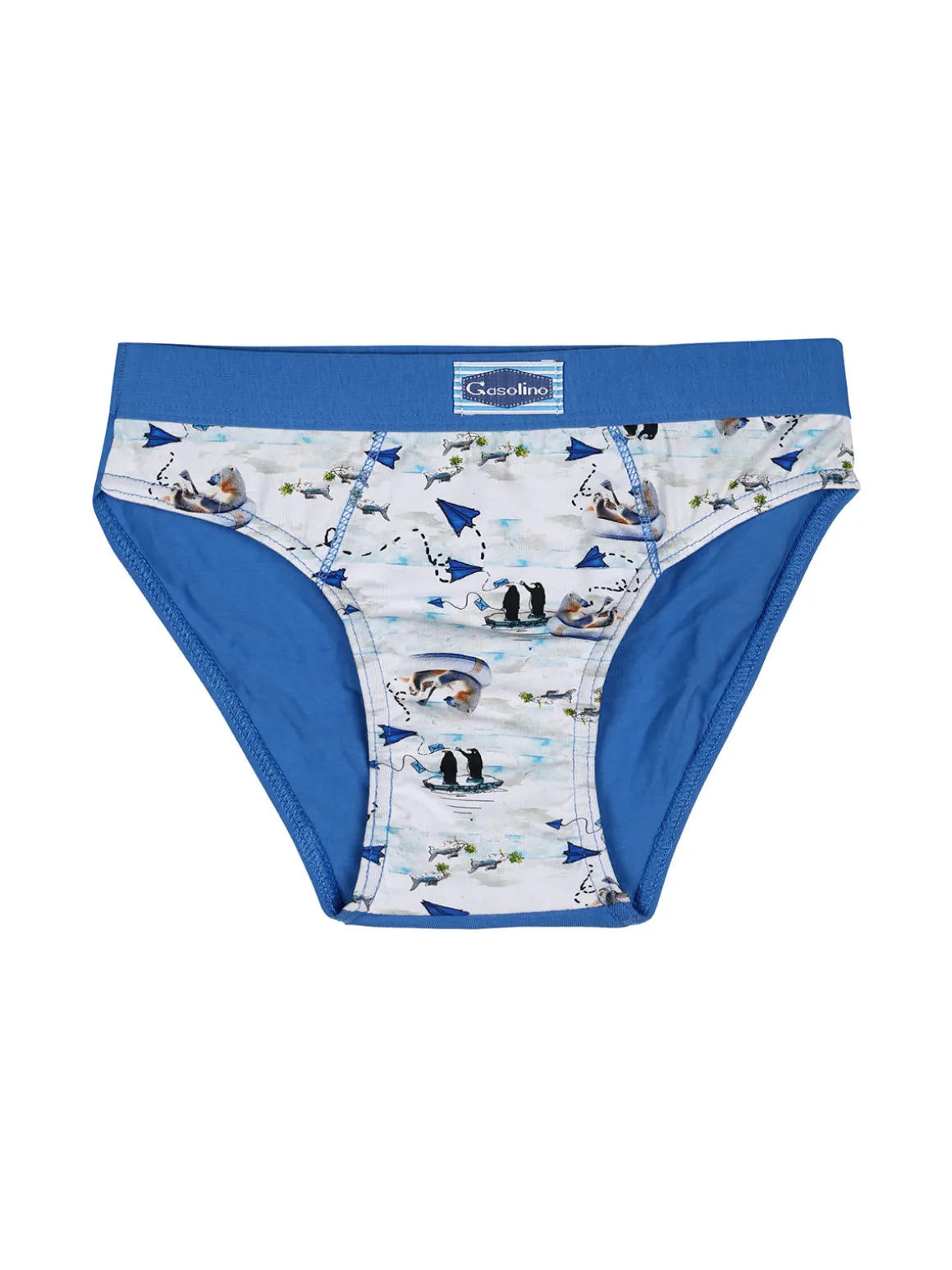 Gasolino Slip da bambino in cotone - blu