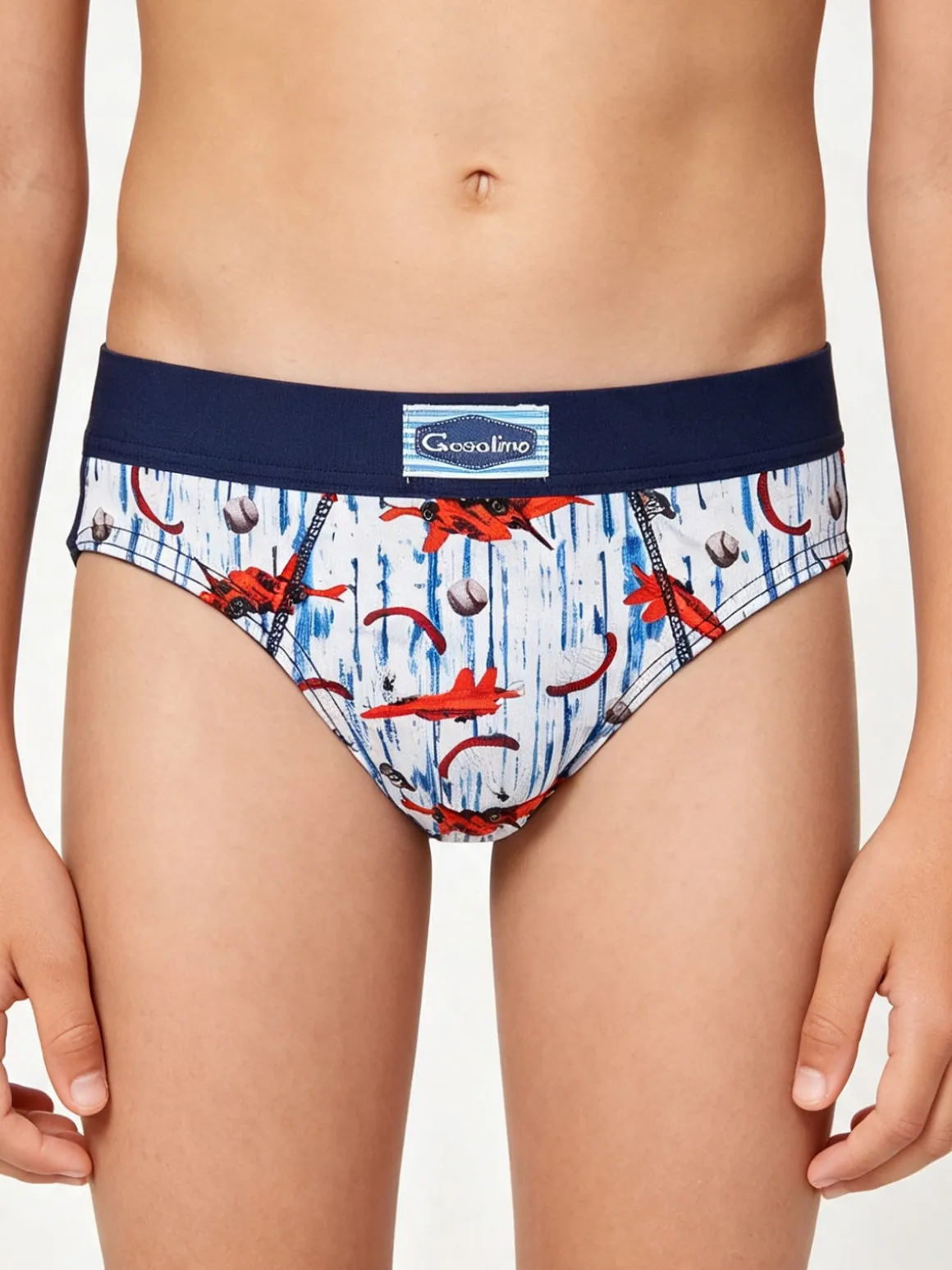Gasolino Slip da bambino in cotone - jeans