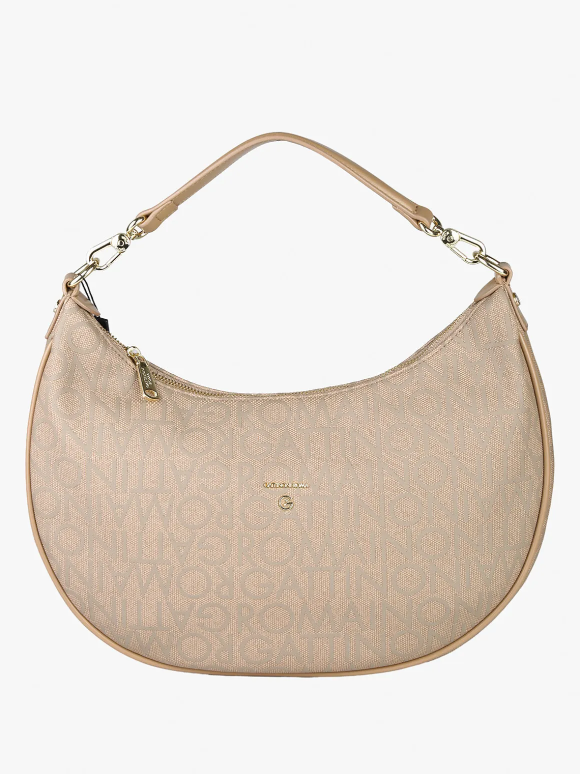 Gattinoni Borsa donna con stampe logo - taupe