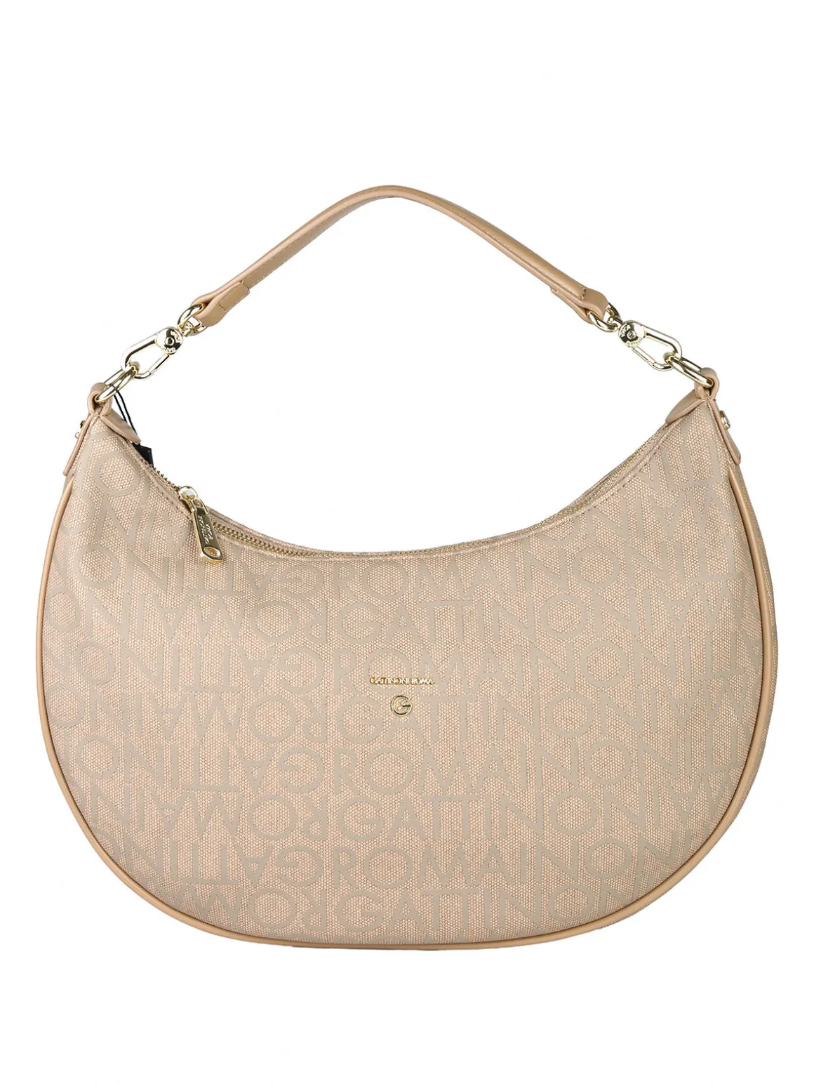 Gattinoni Borsa donna con stampe logo - taupe