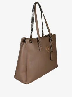 Gattinoni Borsa donna in ecopelle con doppi manici - marrone
