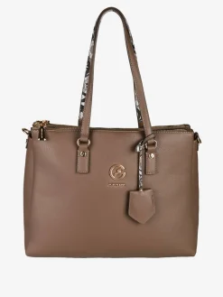 Gattinoni Borsa donna in ecopelle con doppi manici - marrone
