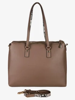 Gattinoni Borsa donna in ecopelle con doppi manici - marrone