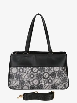 Gattinoni Borsa donna in ecopelle con doppi manici - nero