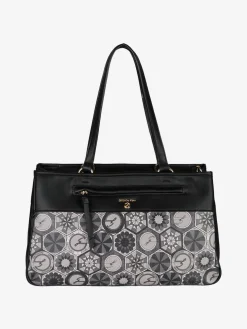 Gattinoni Borsa donna in ecopelle con doppi manici - nero