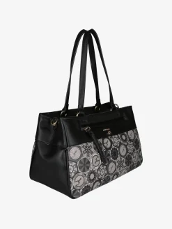 Gattinoni Borsa donna in ecopelle con doppi manici - nero