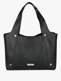 Gattinoni Borsa donna in ecopelle con doppi manici - nero