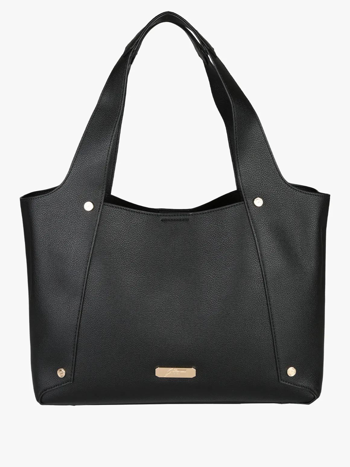 Gattinoni Borsa donna in ecopelle con doppi manici - nero