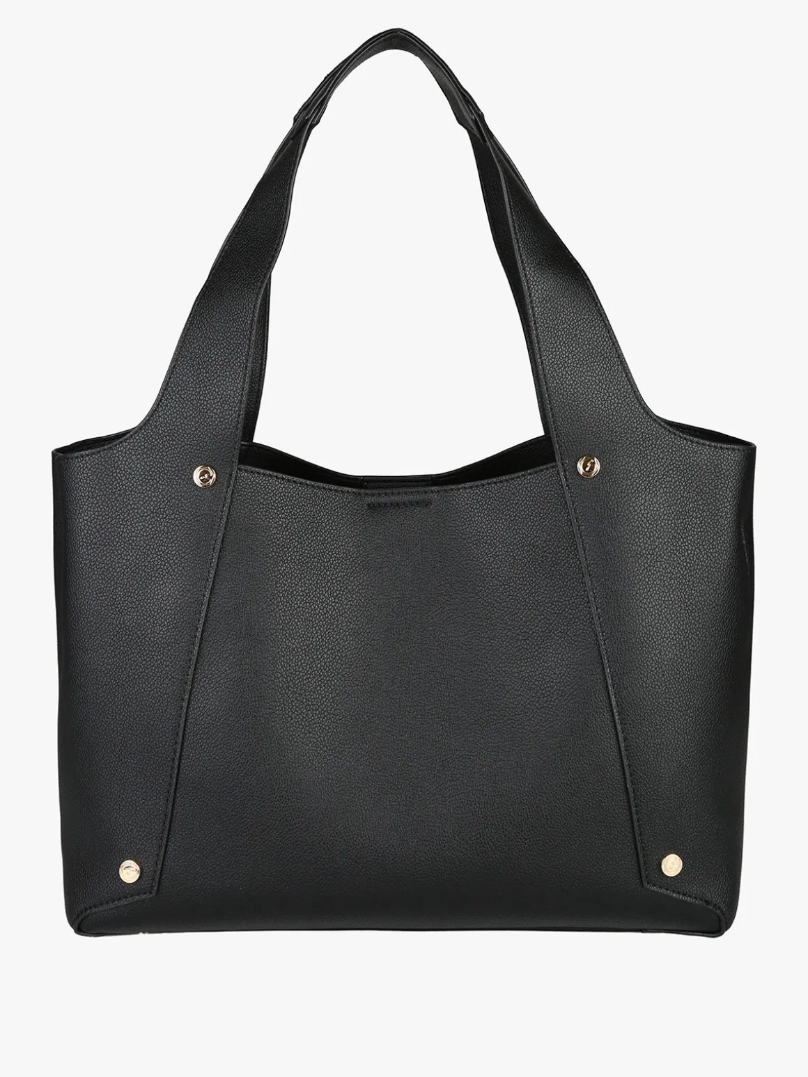 Gattinoni Borsa donna in ecopelle con doppi manici - nero