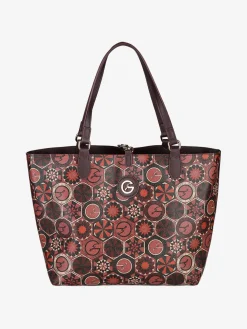 Gattinoni Borsa tote donna reversibile con pochette - bordeaux