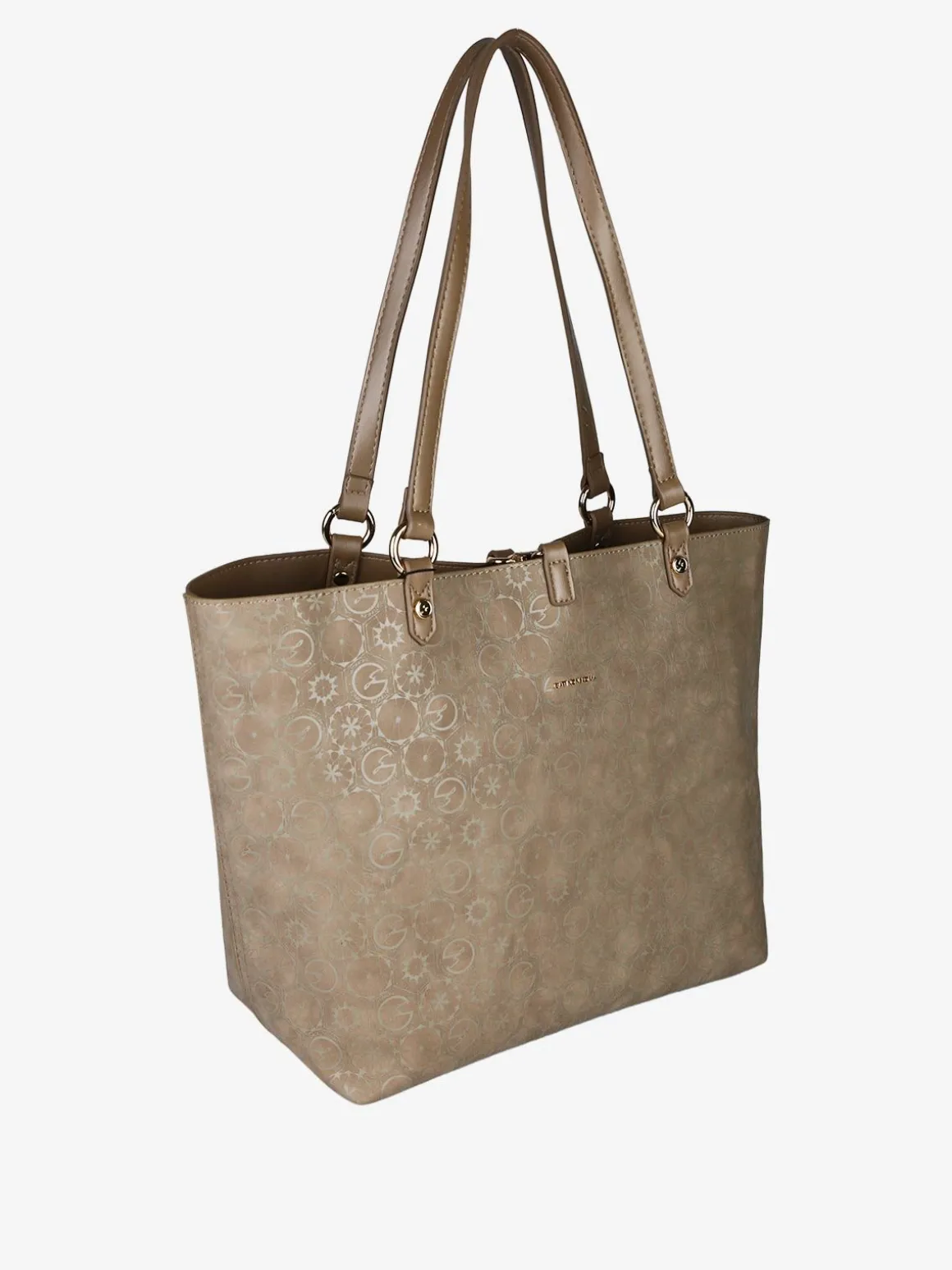 Gattinoni Borsa tote donna reversibile con pochette - taupe