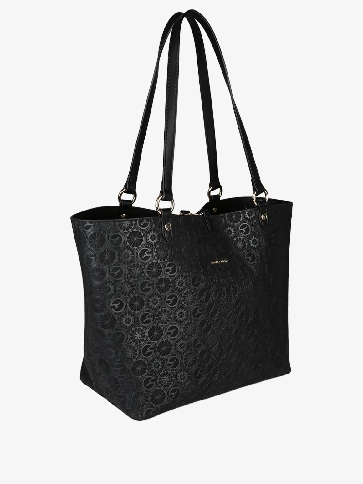 Gattinoni Borsa tote donna reversibile con pochette - nero