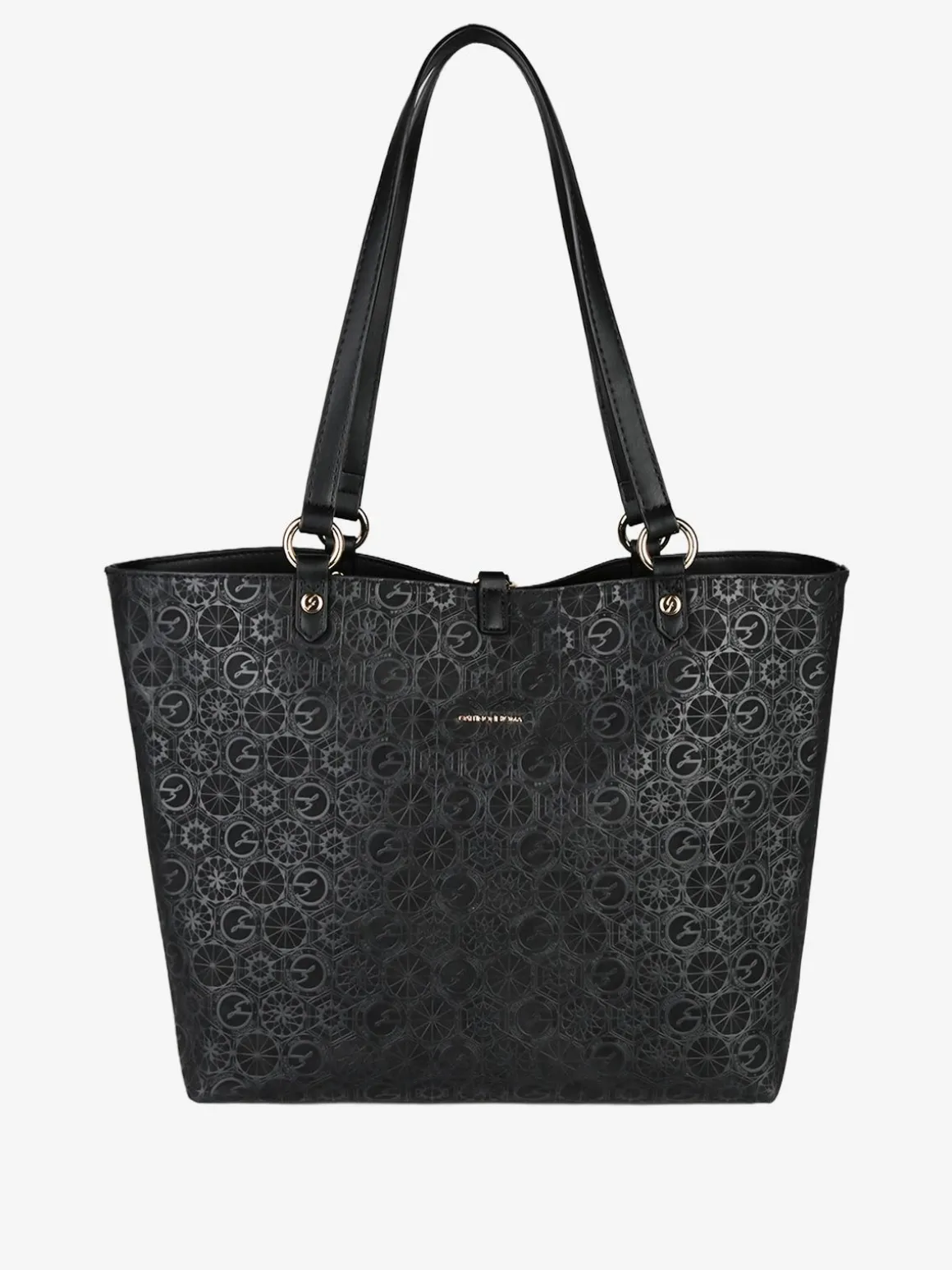 Gattinoni Borsa tote donna reversibile con pochette - nero