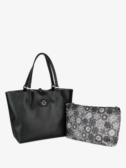Gattinoni Borsa tote donna reversibile con pochette - nero