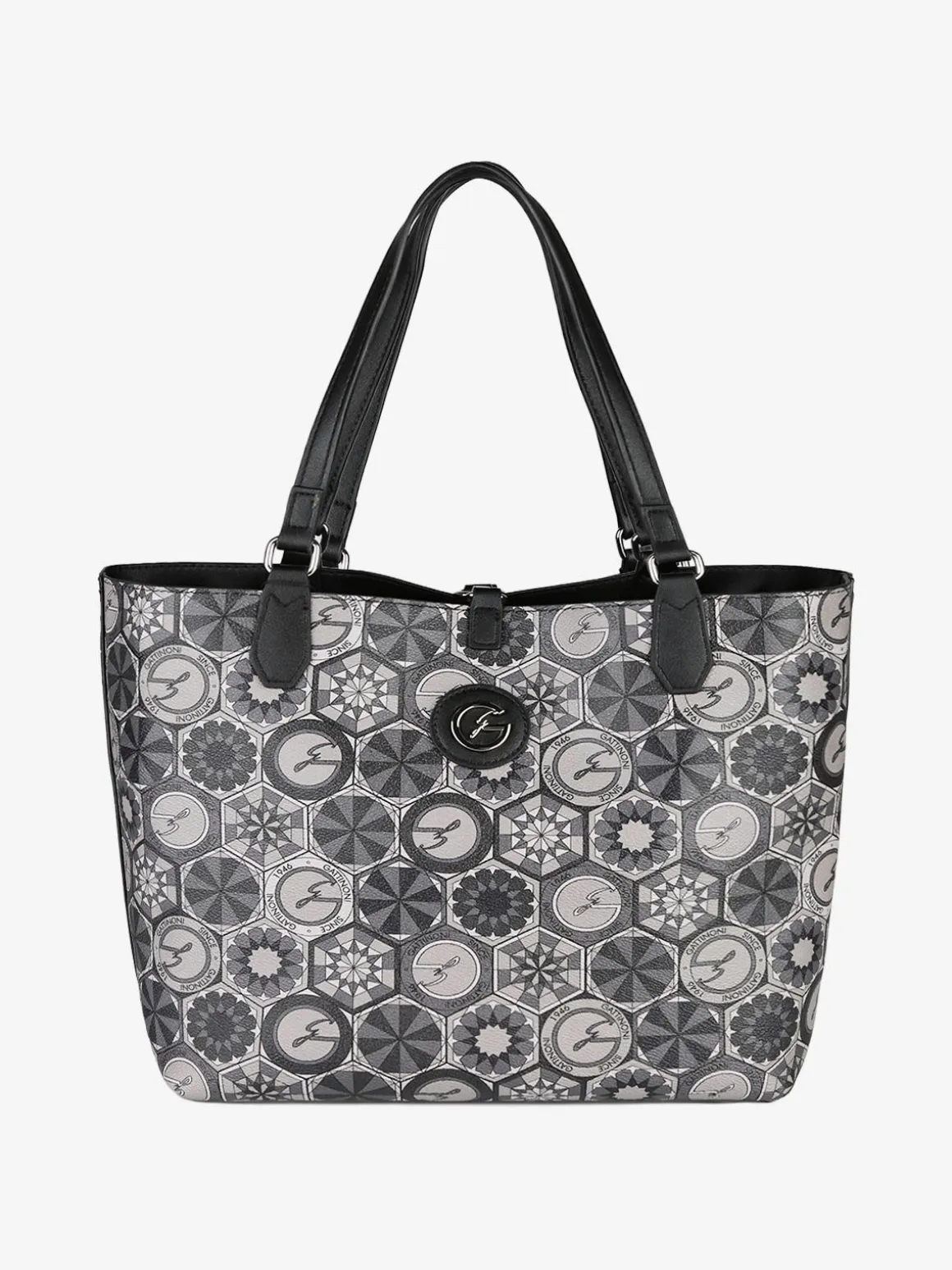 Gattinoni Borsa tote donna reversibile con pochette - nero