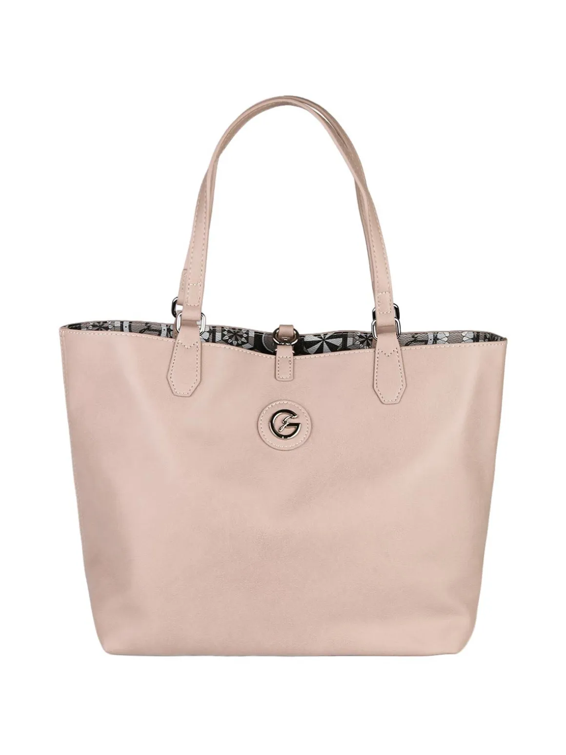 Gattinoni Borsa tote donna reversibile con pochette - taupe