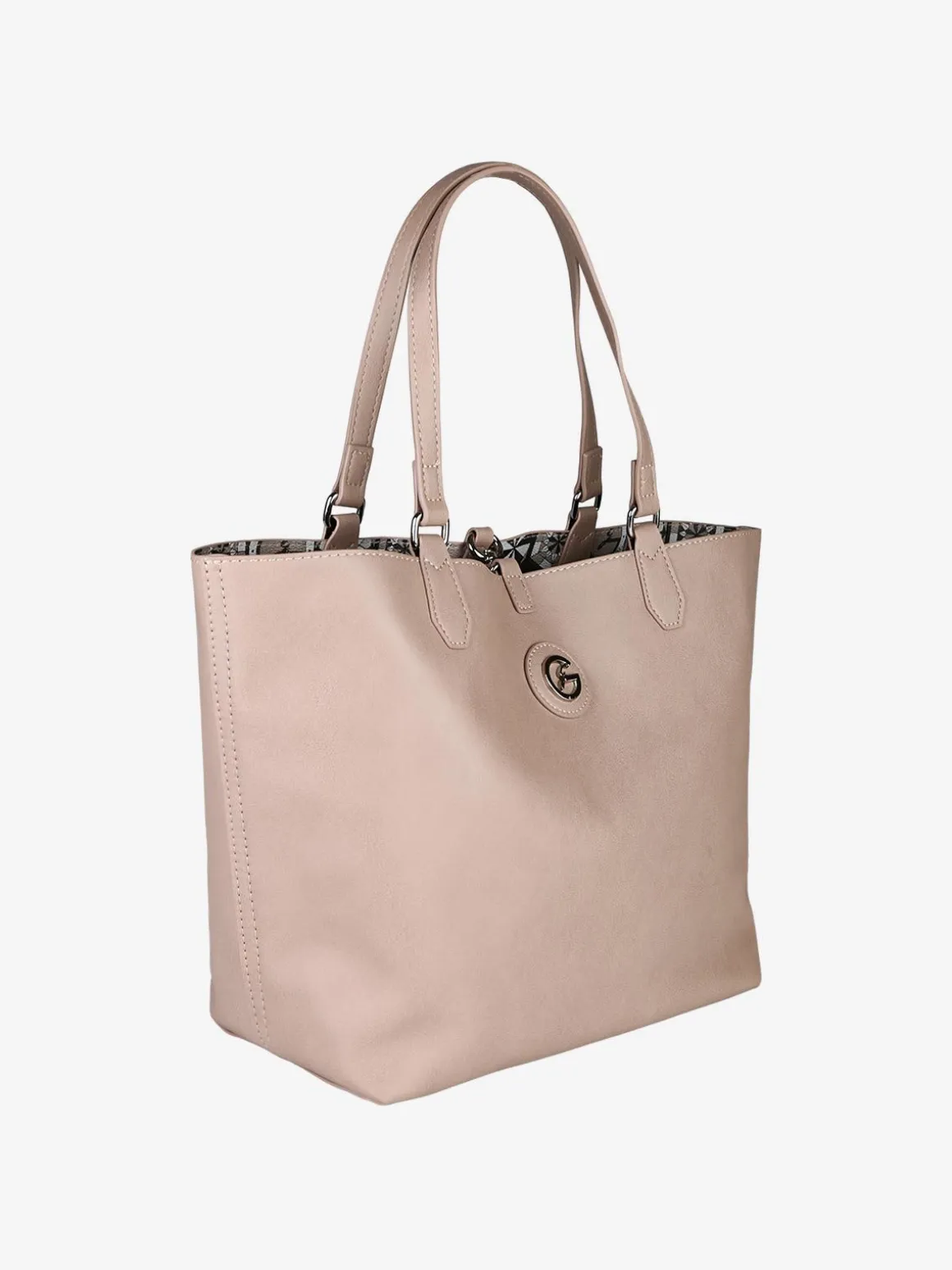 Gattinoni Borsa tote donna reversibile con pochette - taupe