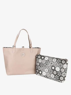 Gattinoni Borsa tote donna reversibile con pochette - taupe