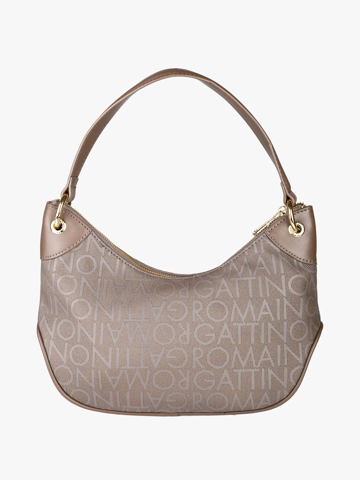 Gattinoni Borsetta donna mezza lunga con logo - taupe