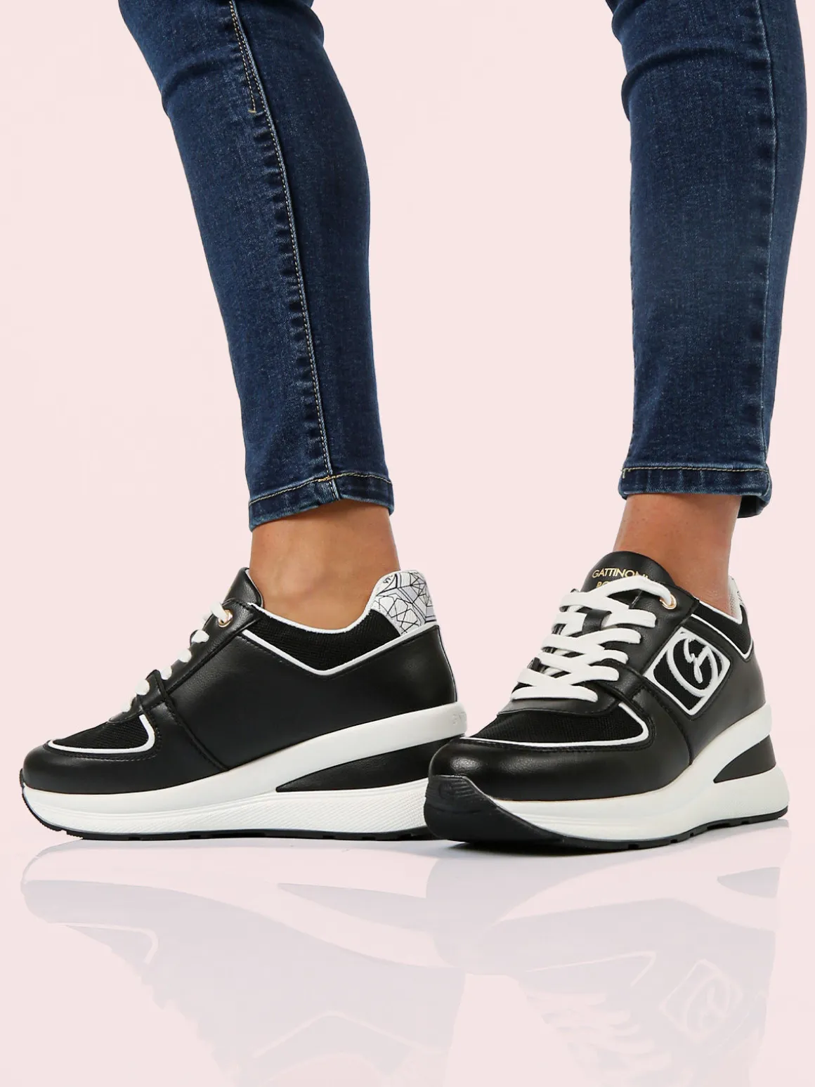 Gattinoni Sneakers da donna con zeppa