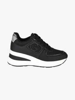 Gattinoni Sneakers donna con zeppa e dettagli effetto nabuck - nero
