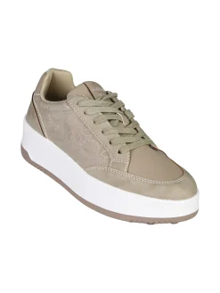 Gattinoni Sneakers donna stringate con platform - taupe