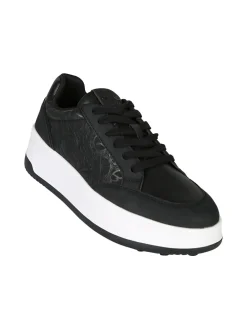 Gattinoni Sneakers donna stringate con platform - nero
