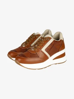 Gattinoni Sneakers donna stringate con zeppa - marrone