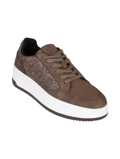Gattinoni Sneakers donna stringate con platform - moro