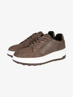 Gattinoni Sneakers donna stringate con platform - moro