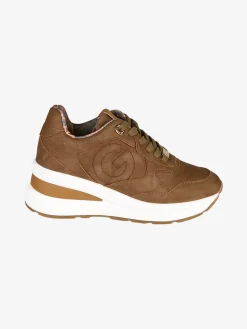 Gattinoni Sneakers donna stringate con zeppa - marrone