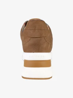 Gattinoni Sneakers donna stringate con zeppa - marrone