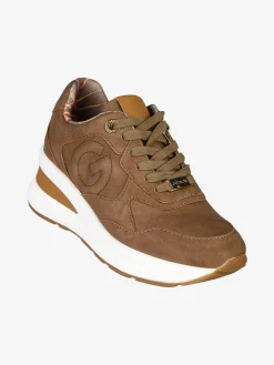 Gattinoni Sneakers donna stringate con zeppa - marrone