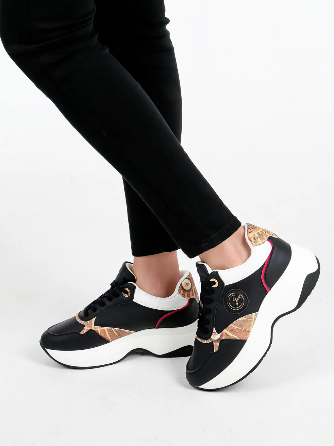 Gattinoni Sneakers donna stringate con platform