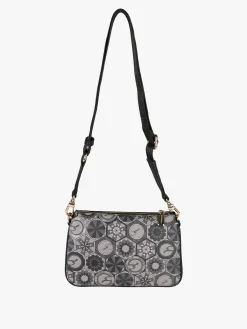Gattinoni Tracolla donna multitasche con stampe - nero