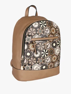 Gattinoni Zainetto donna con stampe geometriche - taupe
