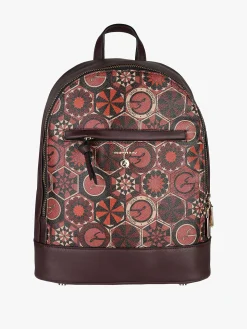 Gattinoni Zainetto donna con stampe geometriche - bordeaux