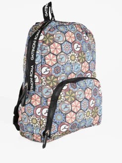 Gattinoni Zaino donna in tessuto con stampe