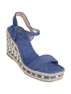 Gavi Sandali donna con borchie e zeppa