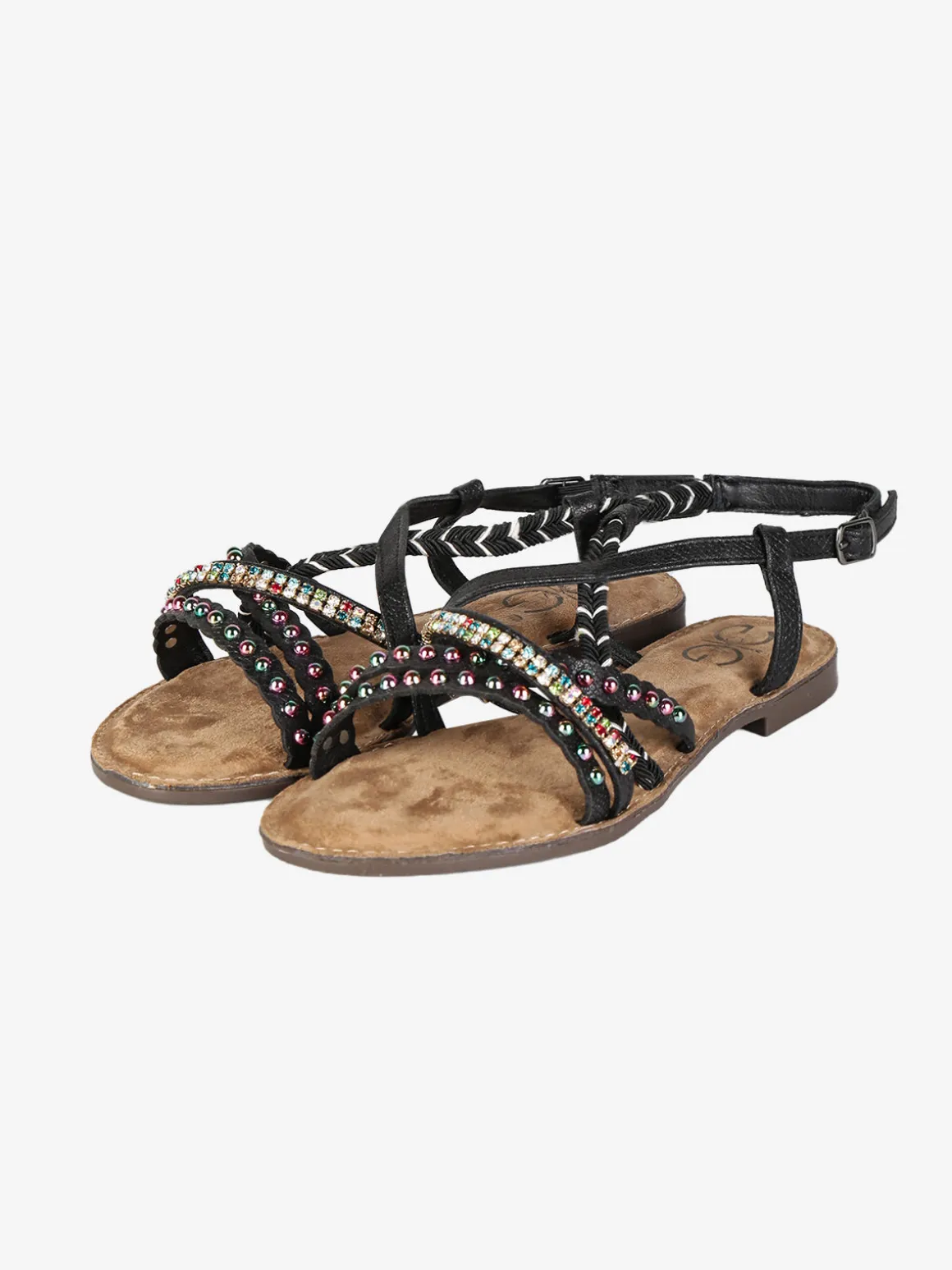 Gavi Sandali donna con fasce incrociate decorate