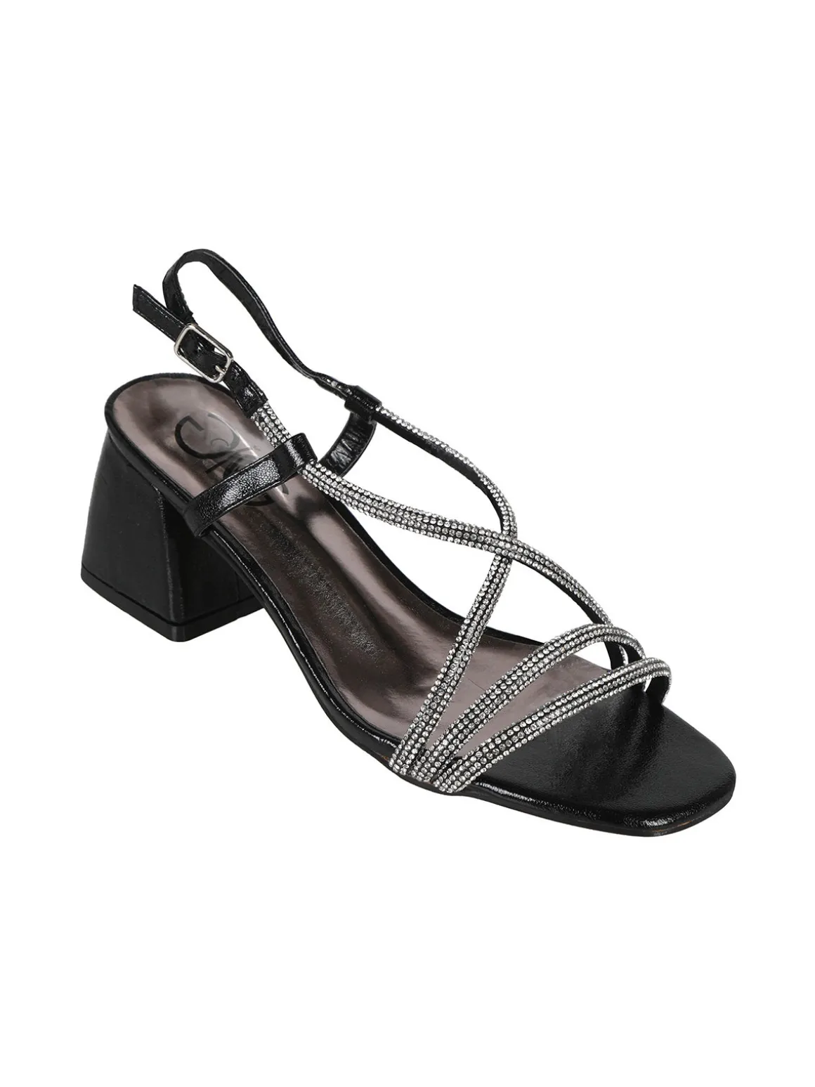 Gavi Sandali donna con tacco e strass