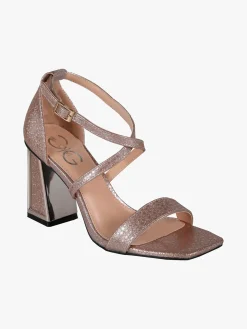 Gavi Sandali donna con tacco e fascette intrecciate
