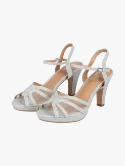 Gavi Sandali donna glitter con tacco e plateau