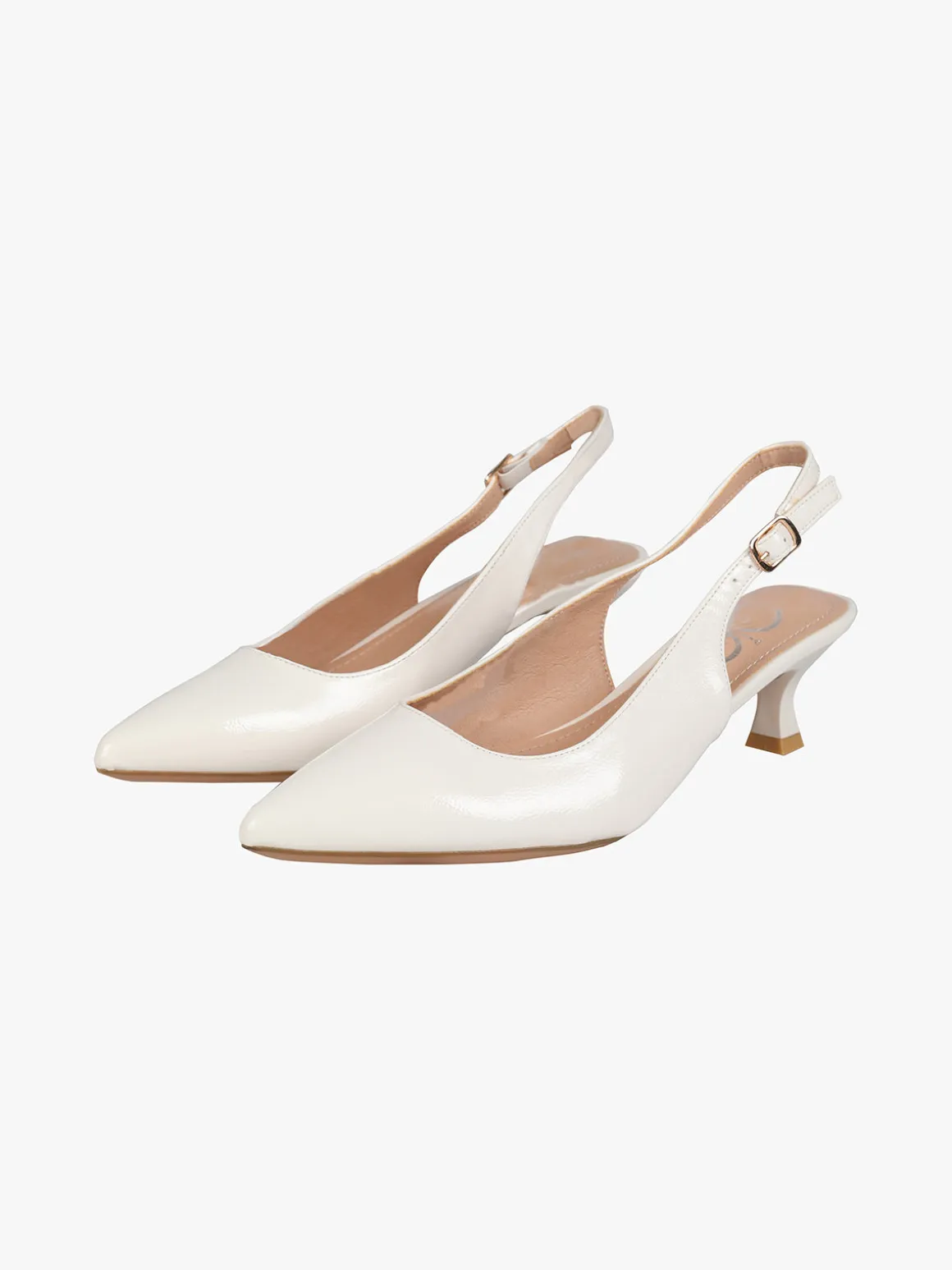 Gavi Slingback donna in vernice con tacco a rocchetto