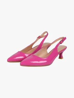Gavi Slingback donna in vernice con tacco a rocchetto